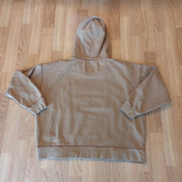 American Eagle Hoodie Sweatshirt Mens Small Brown Tan Spell Out VTG Y2K - Picture 4 of 8